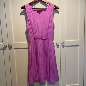 Peony pink banana republic dress pleats 2 EUC